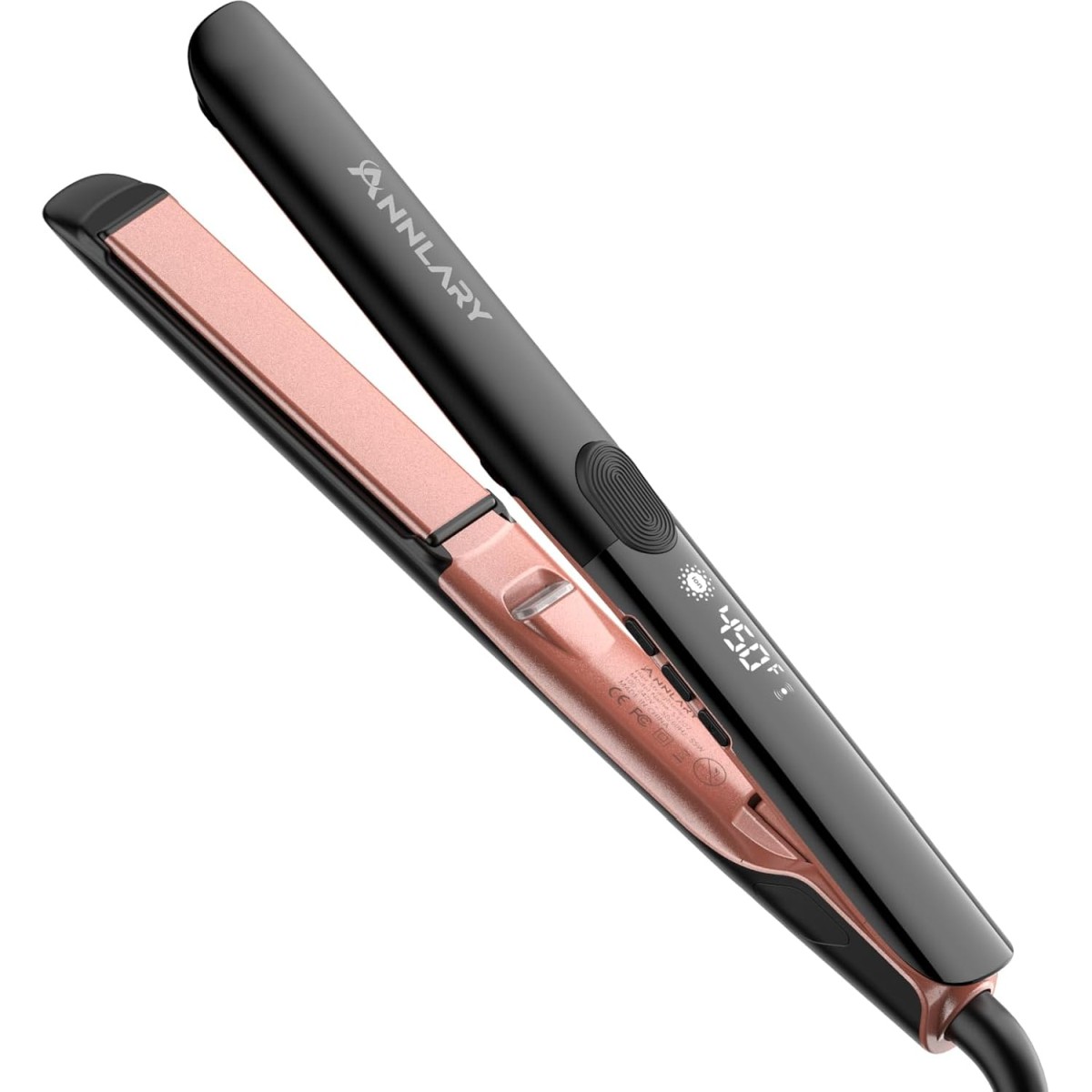 ANNLARY 2-in-1 Titanium Flat Iron